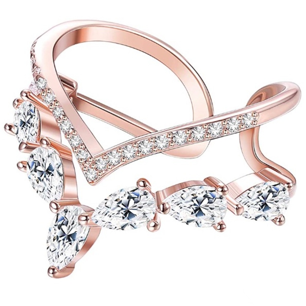 Adjustable Rose Gold Toned Ring